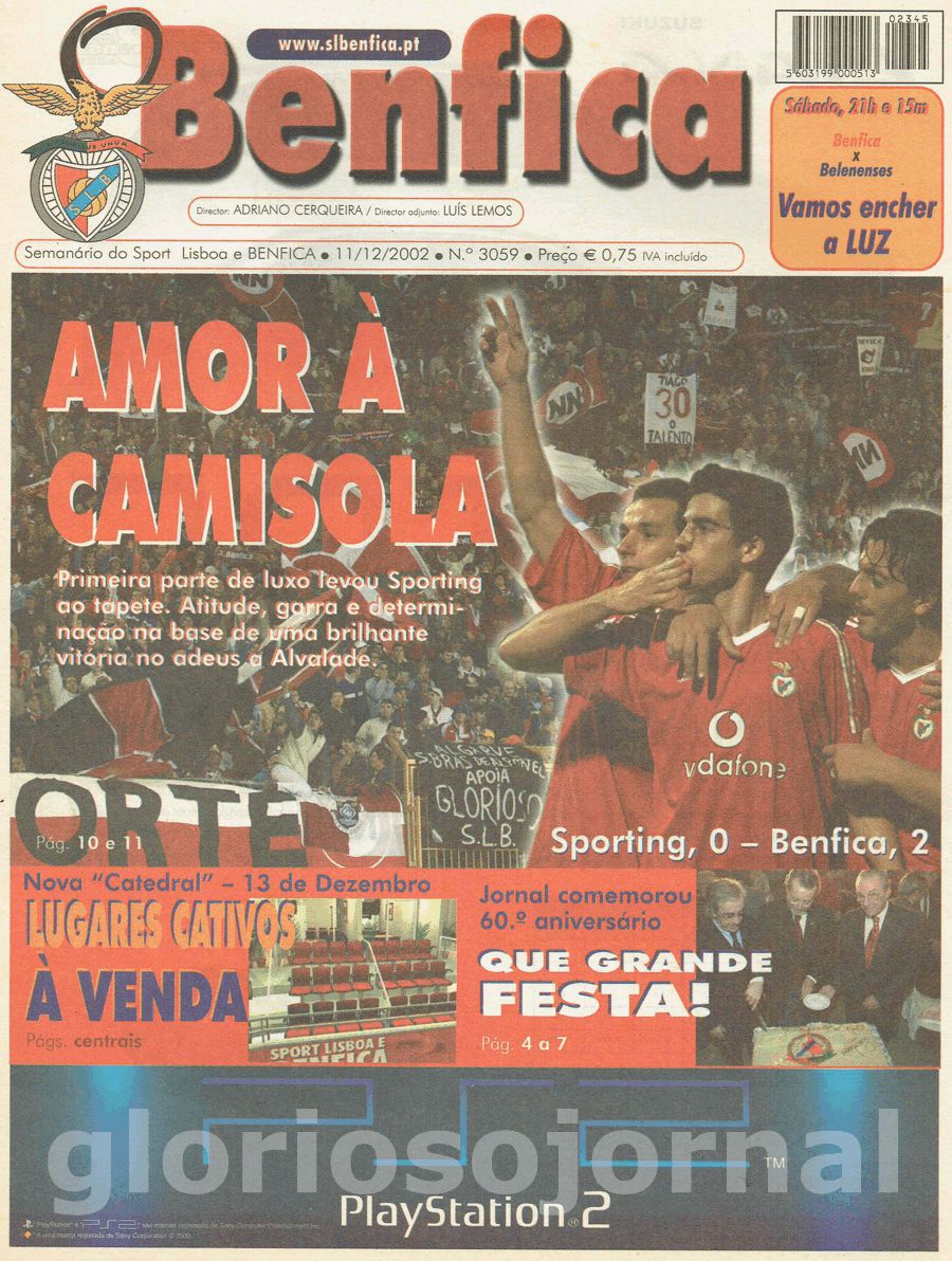 jornal o benfica 3059 2002-12-11